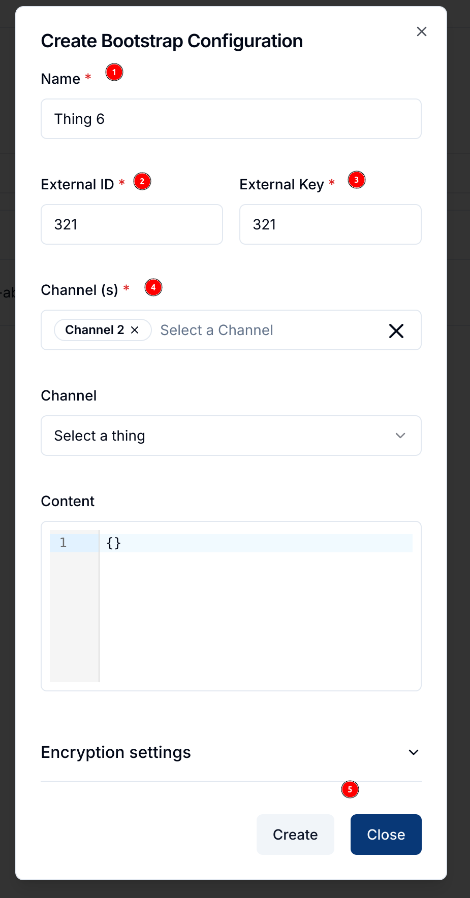 Bootstrap Configuration Details