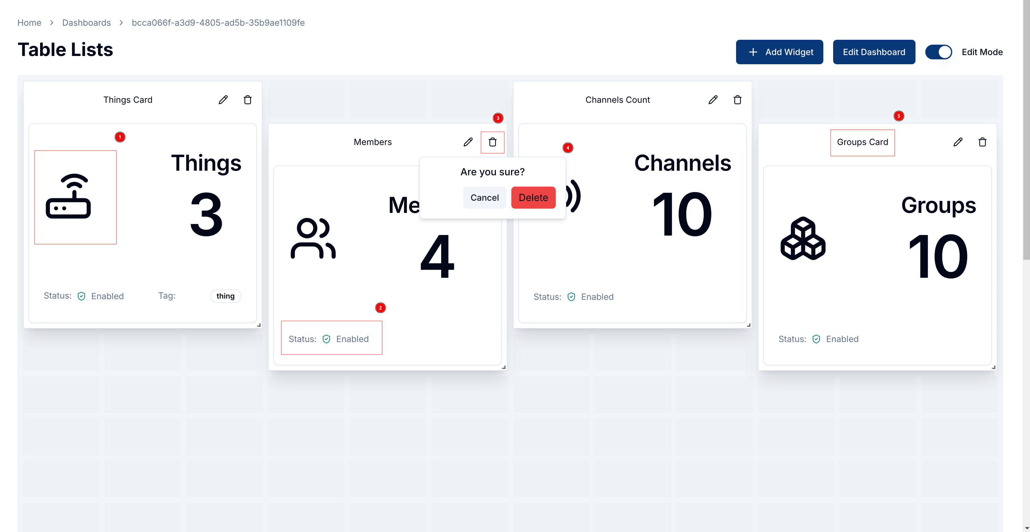 Features of Count Cards