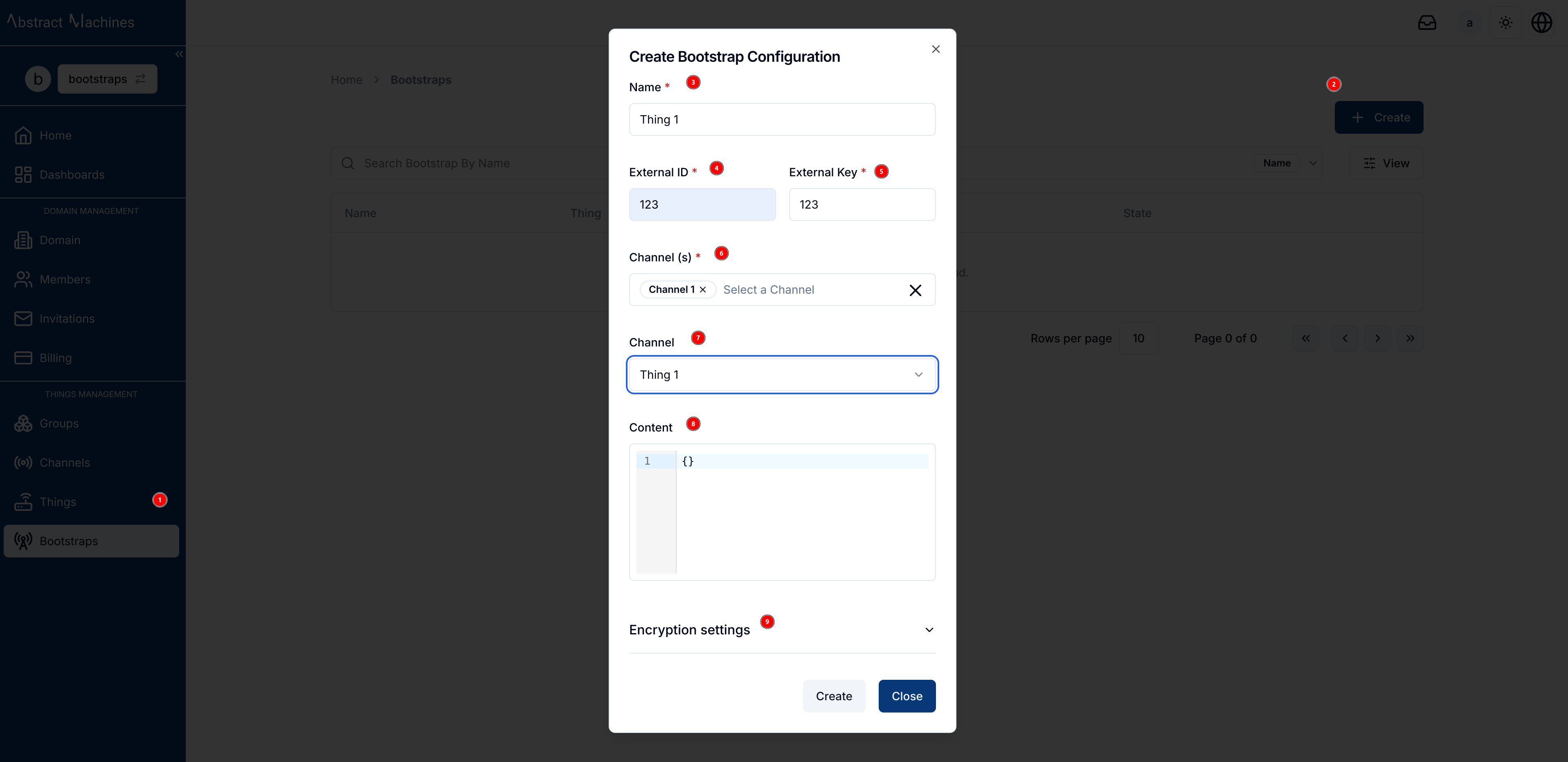 Create Bootstrap Configuration