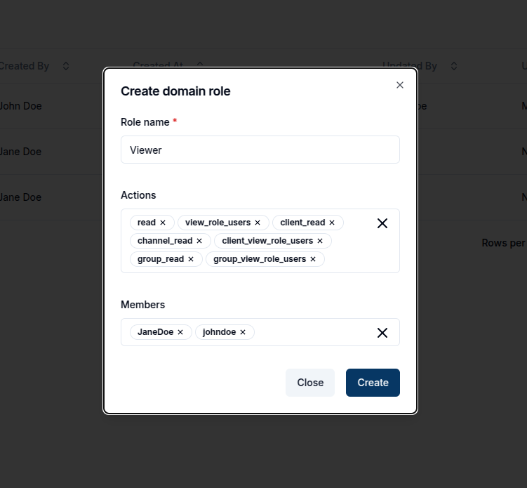 Create Domain Role