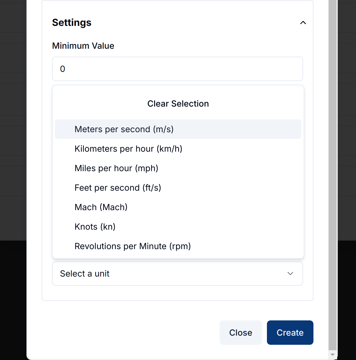 Speed Gauge Settings