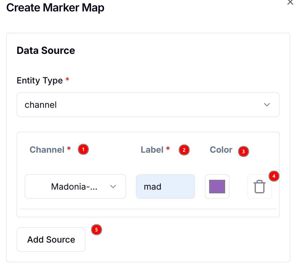 Create Channel Marker Map