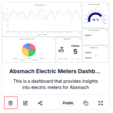 Delete Dashboard