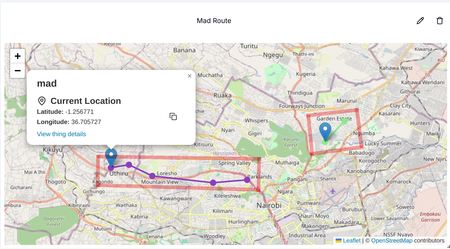 Updated Route Map with 2 Devices