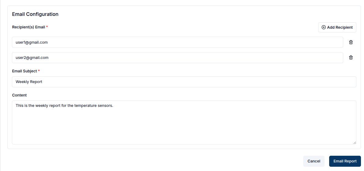 Email Report