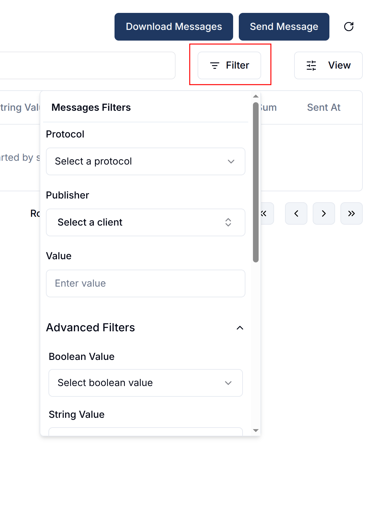 Filter Messages