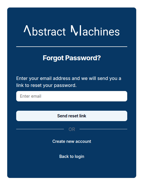 Forgot Password