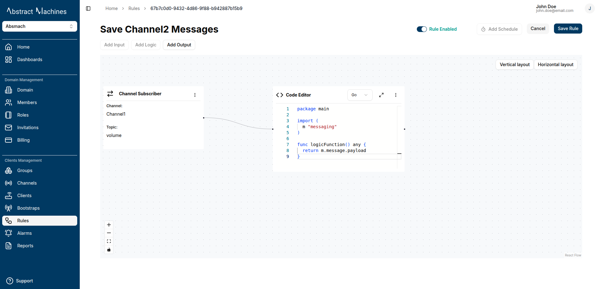 go editor node