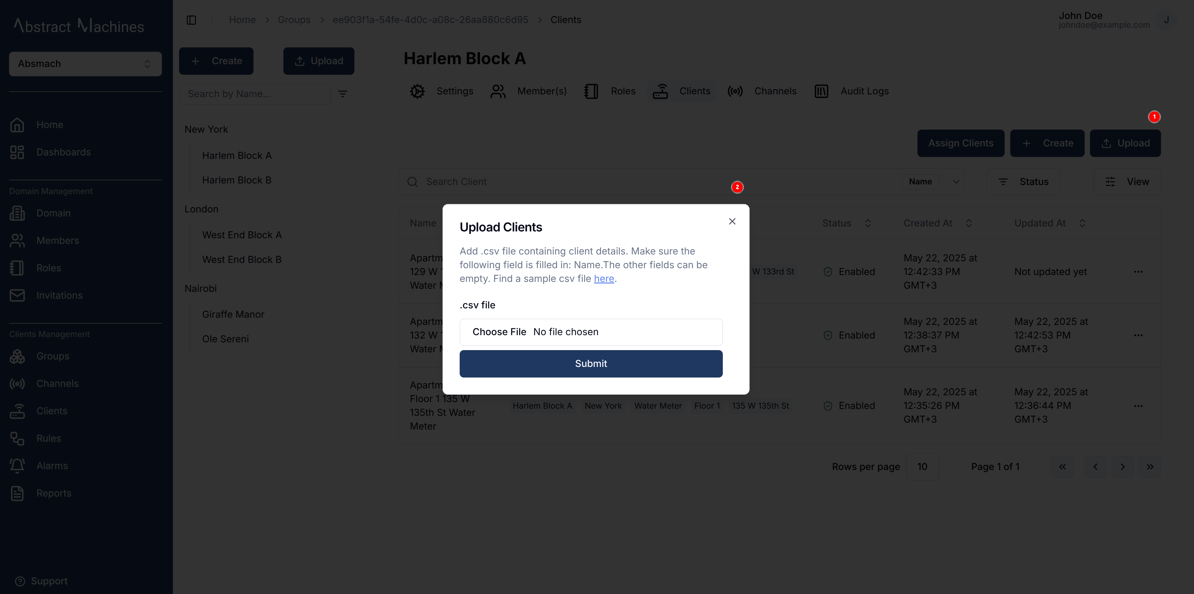 Create Clients