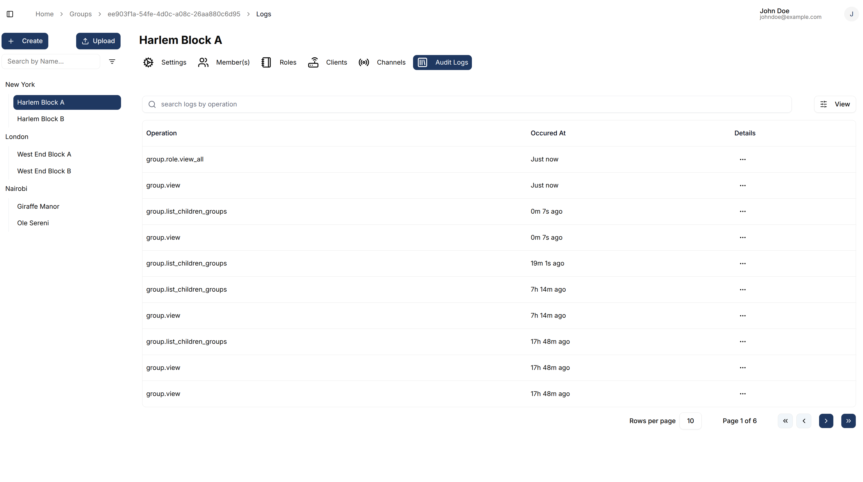 Group Audit Logs