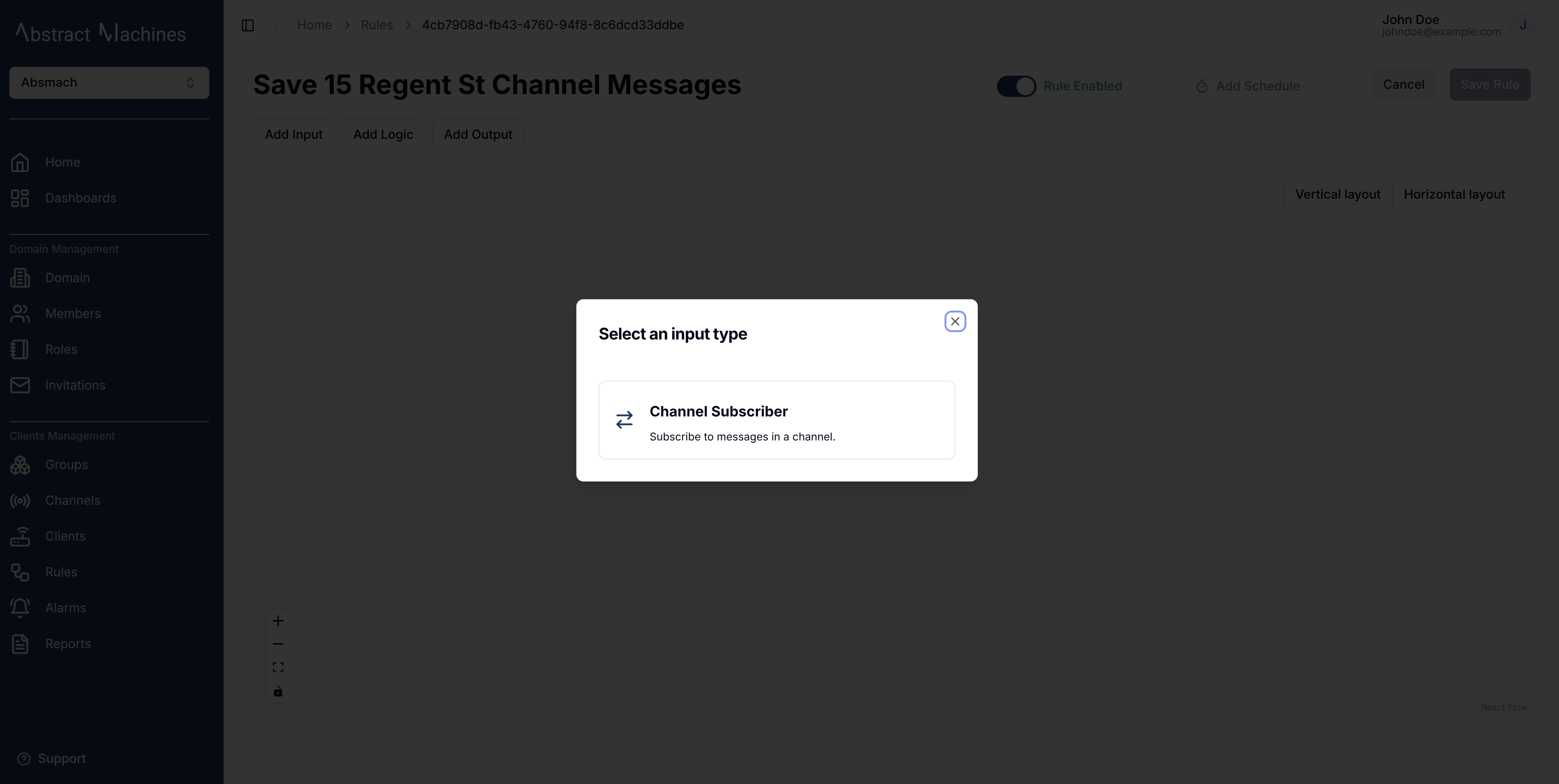select input