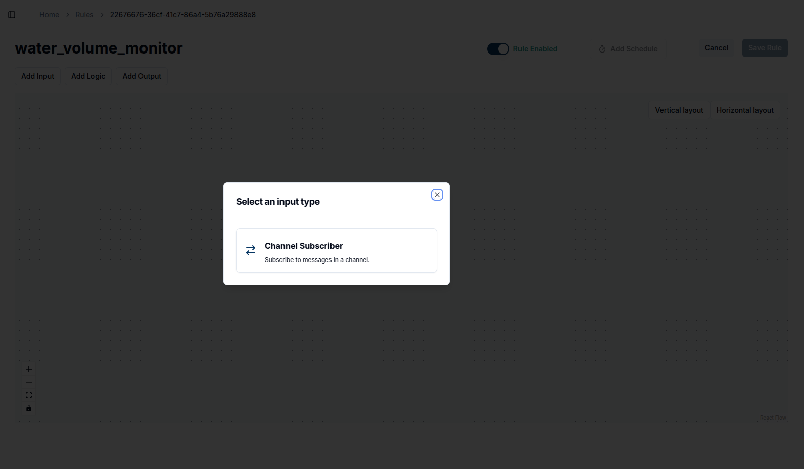 Input options