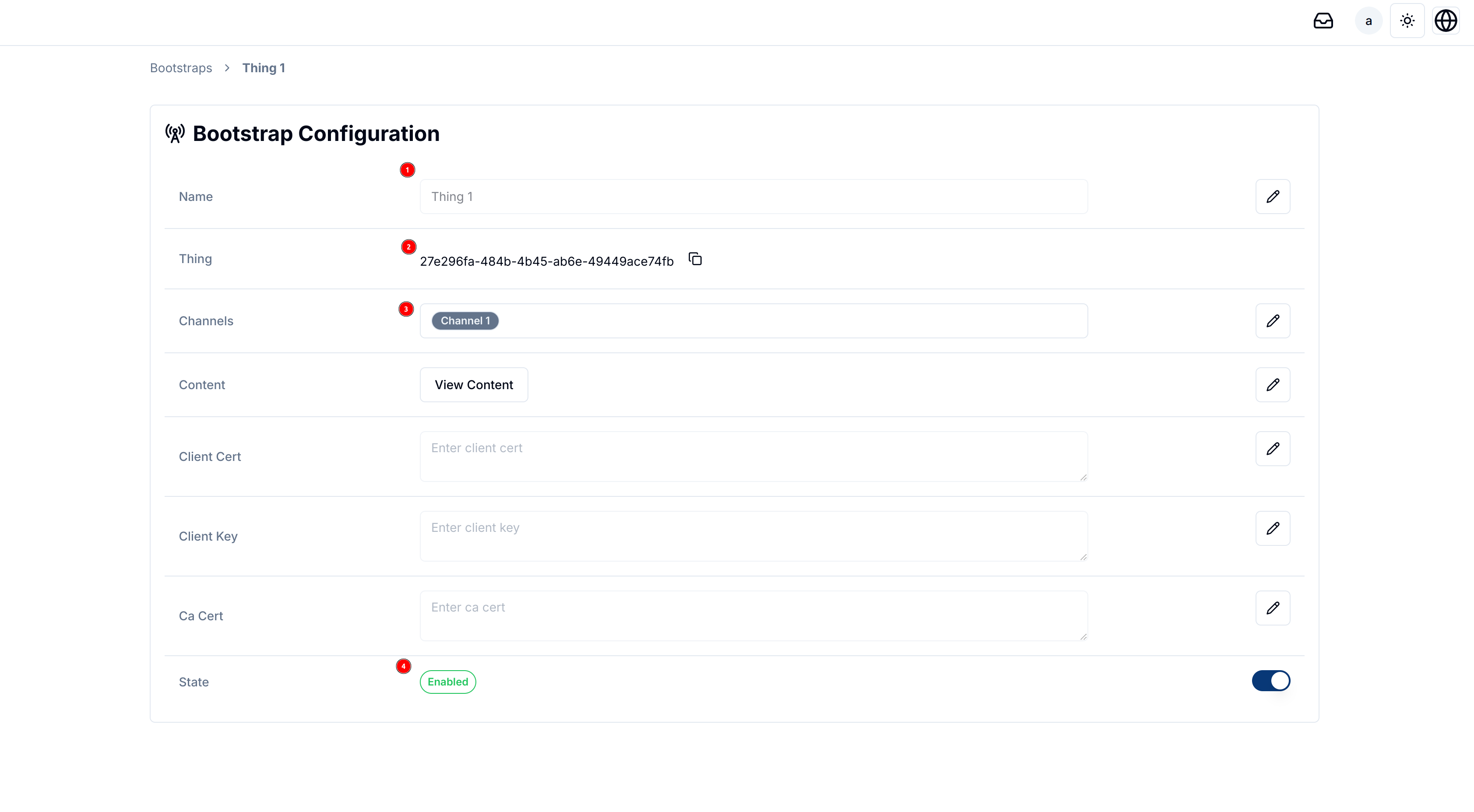 Created Bootstrap Configuration