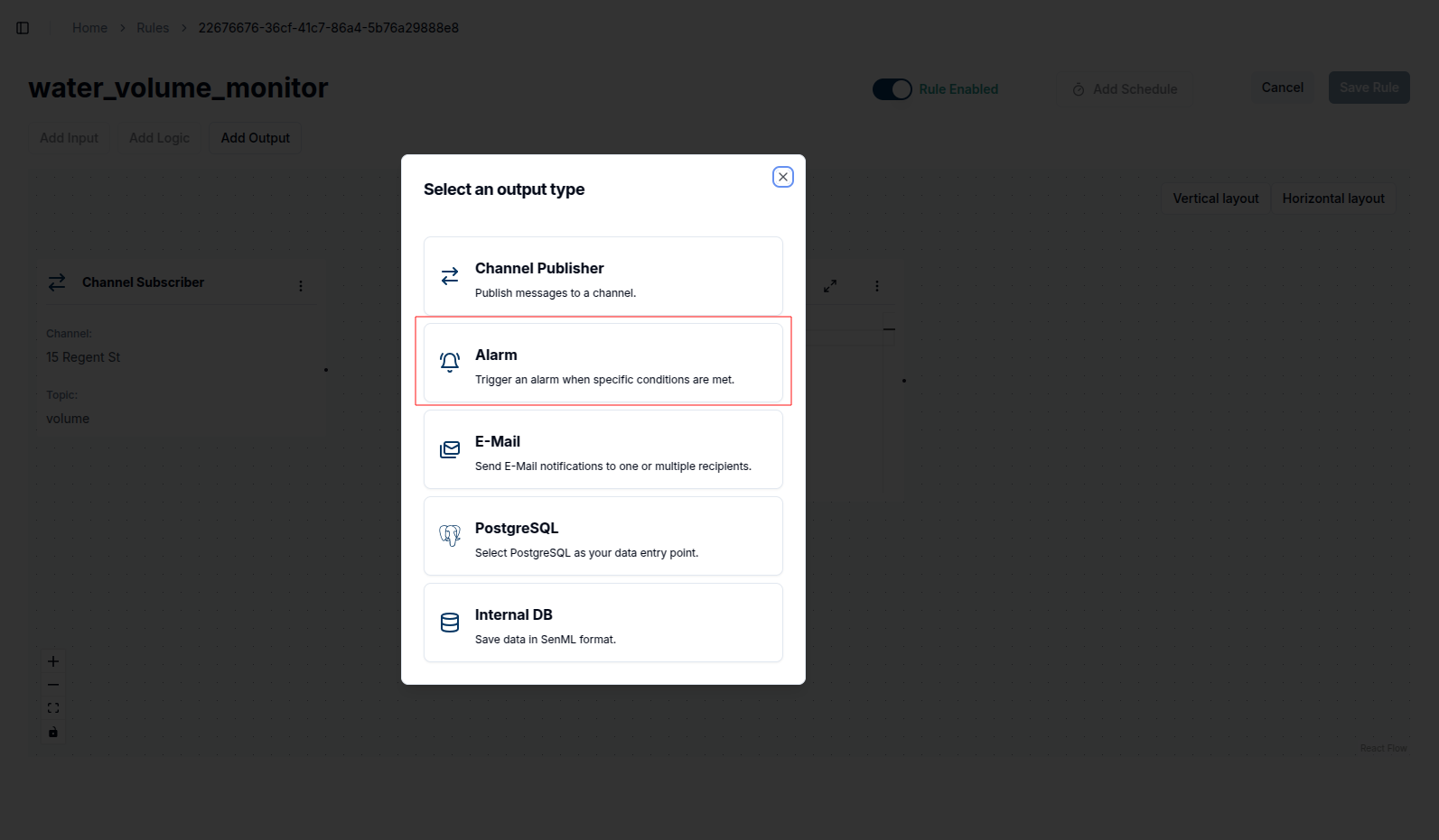 Output options