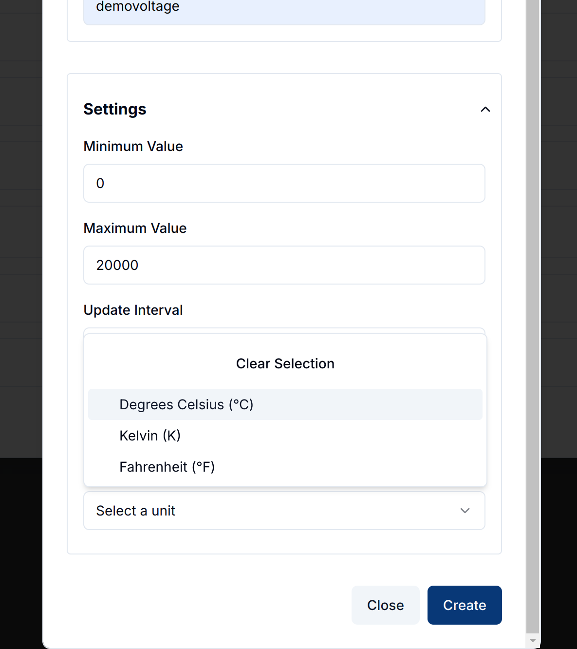 Temperature Gauge Settings