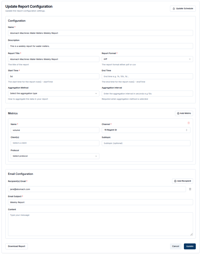 Update Report